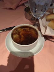 Terrible onion soup with soggy floating bread