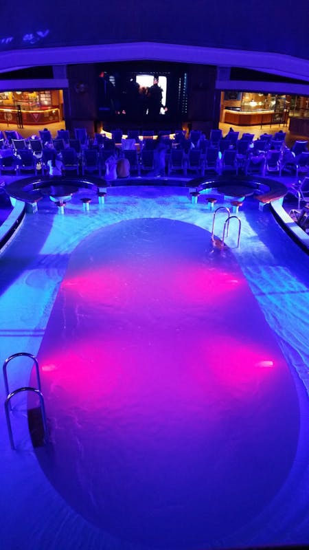 Movie night by the pool - Carnival Pride