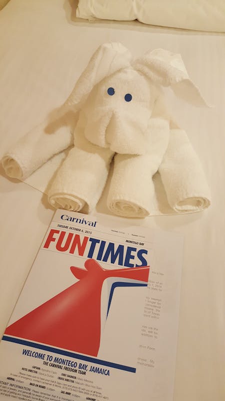 bed animals - Carnival Freedom