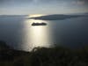 Rhapsody anchored off Santorini