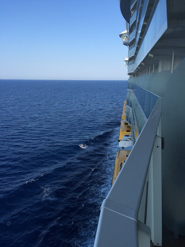 Looking out on the Mediterranean near Sardinia. - Allure of the Seas