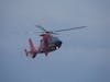 Rescue chopper approaching ship