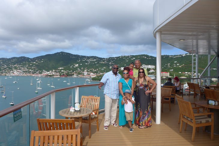 St Thomas Harbor, from the rear dining patio - Celebrity Equinox