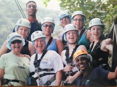 Castries, St. Lucia - our awesome group of Zip-liners!