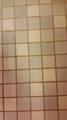 tile floor in bathroom