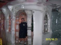 Charlotte Amalie, St. Thomas - The ice chapel in Magic Ice ice bar.