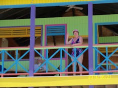 Half Moon Cay, Bahamas (Private Island) - me on the 2nd level of our villa on Half Moon Cay.