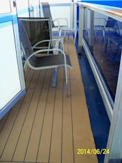 Our elongated balcony. 