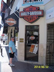 Nassau, Bahamas - We go to all the Harley Davidson shops that we come across.