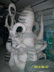 Charlotte Amalie, St. Thomas - Ice sculpture  in Magic Ice ice bar.