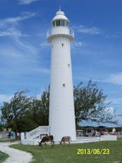 Grand Turk Island - Lighthouse stop on the dune buggy excursion in Grand Turk.