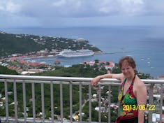 Charlotte Amalie, St. Thomas - The lookout the cabby stopped at.