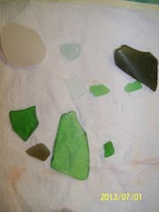 Grand Turk Island - Sea glass I collected on the beach at Grand Turk.