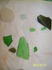 Sea glass I collected on the beach at Grand Turk.