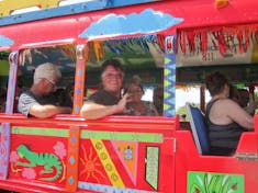 Oranjestad, Aruba - Having fun In Aruba on the Kukoo open air bus tour