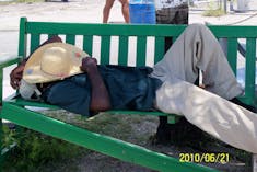 Nassau, Bahamas - This guy is on island time in Nassau.