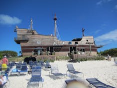 Half Moon Cay, Bahamas (Private Island) - Pirate ship bar