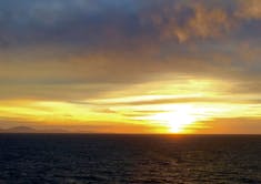 The nicest Pacific sunset of the cruise.