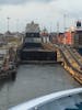 on the way to Gatun Lake through locks - Panama Canal