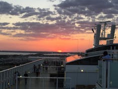 Sunset from ship