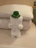 St. Patrick's Day towel art!