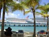 View of the ship in Cozumel.