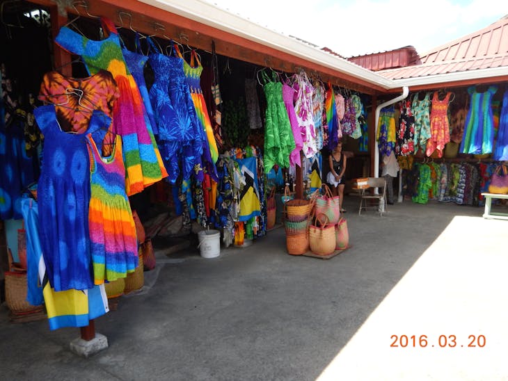 Straw market in St. Lucia. - Carnival Pride