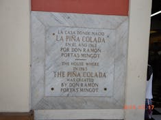 Barrachina, birthplace of the pina colada.