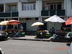 Produce stands in  St. Lucia.