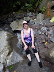 Dominica, rain forest hike to Sari Sari Falls.