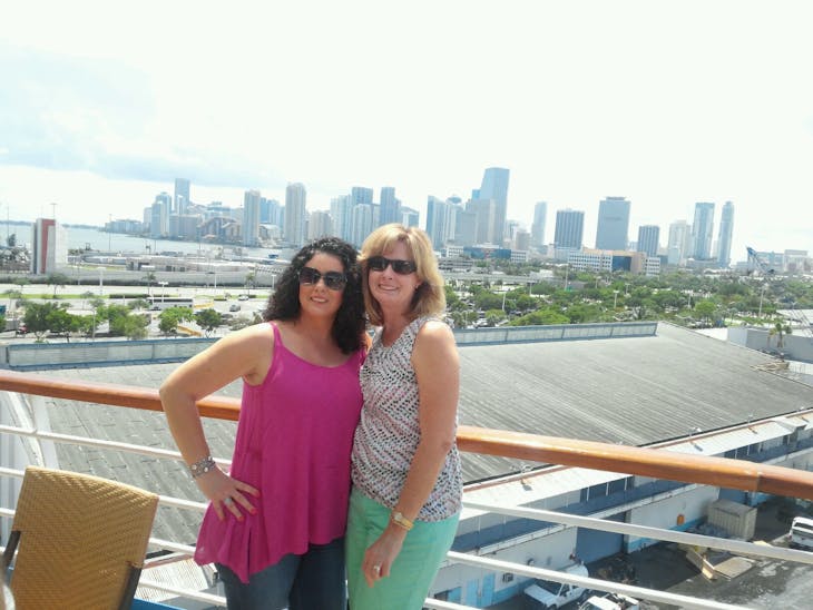 On board ship in Miami - Carnival Sensation