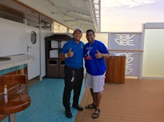 Cozumel, Mexico - Jeff in the Vibe Beach Club - THE BEST BARTENDER ON THE SHIP!!
