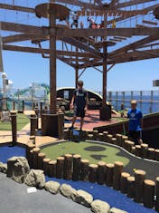 Mini Golf (below); Ropes Course (above)