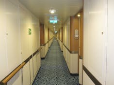 hallway to cabin
