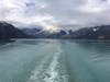 View from 8138 balcony - leaving Glacier Bay.