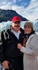 Picture with the Mendenhall Glacier