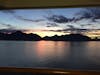 Sunrise going into Glacier Bay