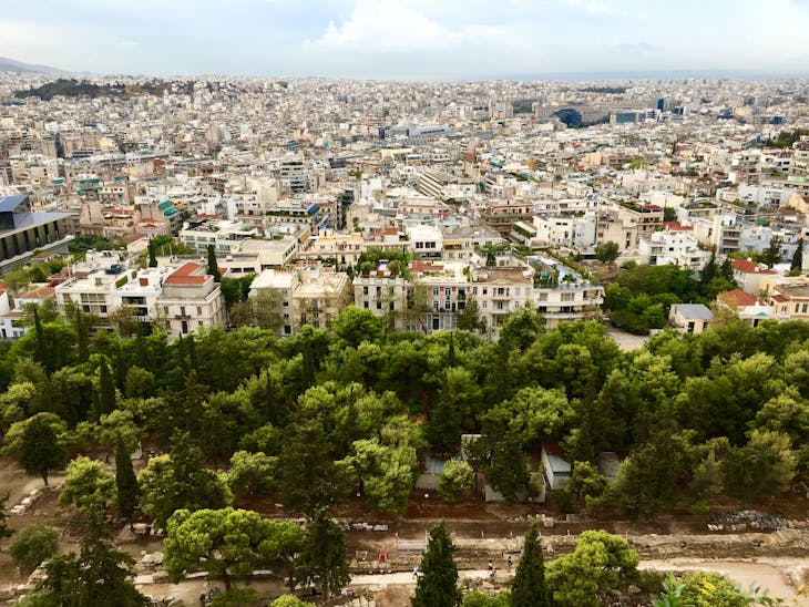 Athens view from Acropolis - Riviera