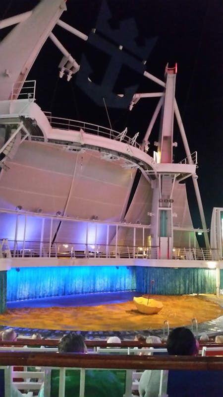 The water show stage (sad we never saw it!) - Oasis of the Seas