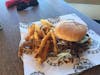 Burger and delicious fries from Guys Burgers