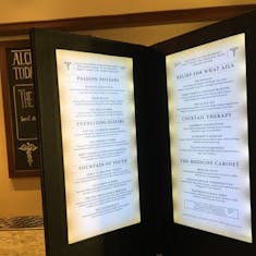 alchemy bar menu