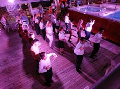 Crew/staff line dancing