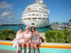 My family outside the Majesty of the Seas