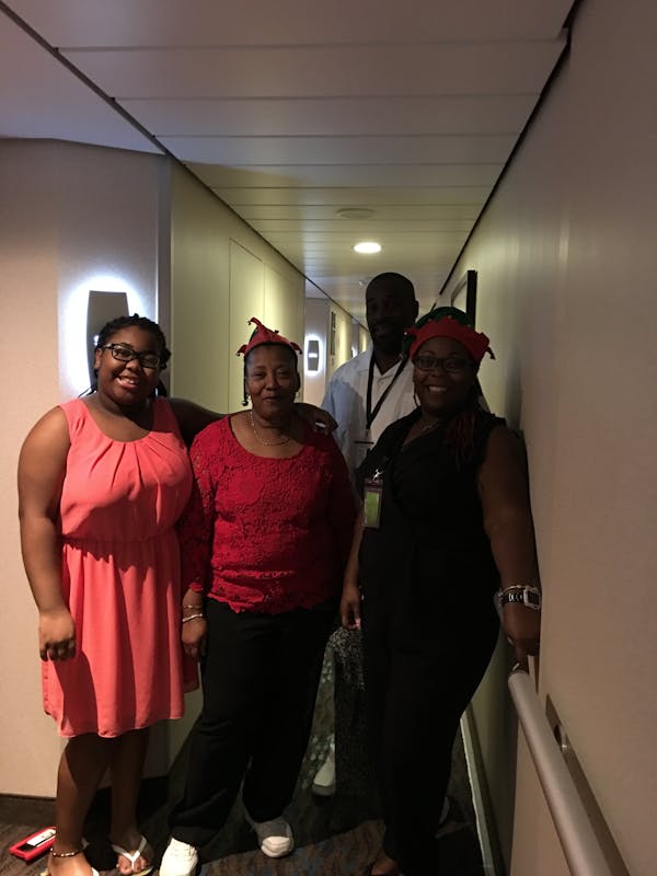 Headed out to the Christmas Meal - Norwegian Getaway