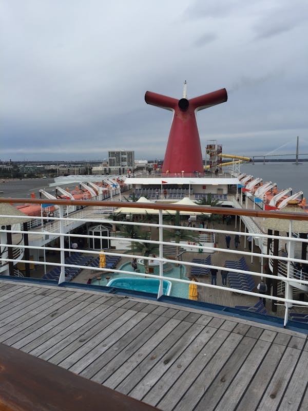 view from sports deck - Carnival Ecstasy
