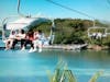 Chair lifts on Mohagney Bay, Roatan