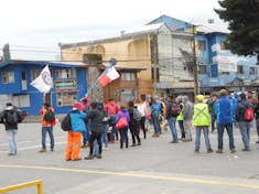 Union workers blocking excursions in Chile