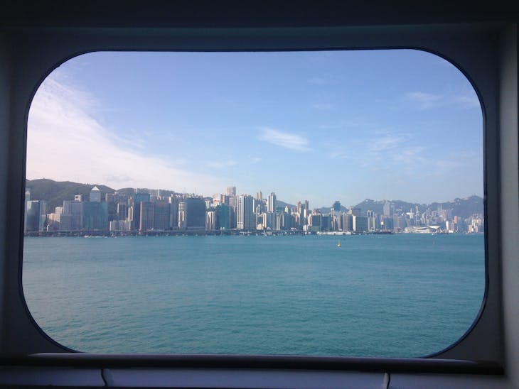 Hong Kong from cabin 4067 - Queen Mary 2