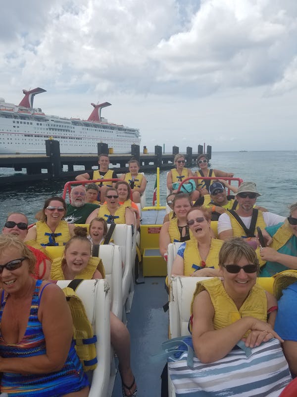 Twister boats in Cozumel  - Carnival Freedom