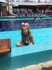 First day in the pool on the lido deck